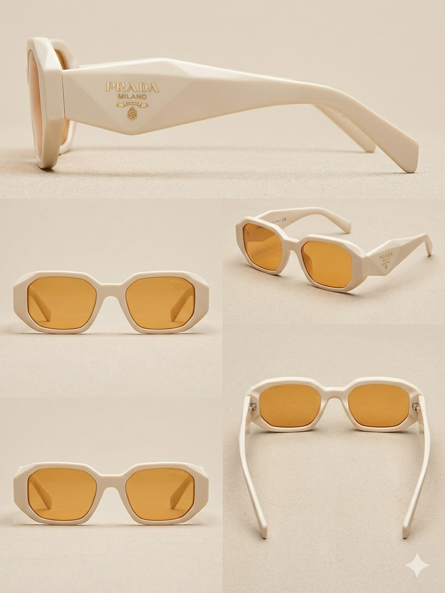 Prada Symbole – Ivory Geometric Elegance