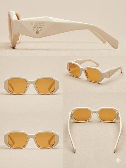 Prada Symbole – Ivory Geometric Elegance