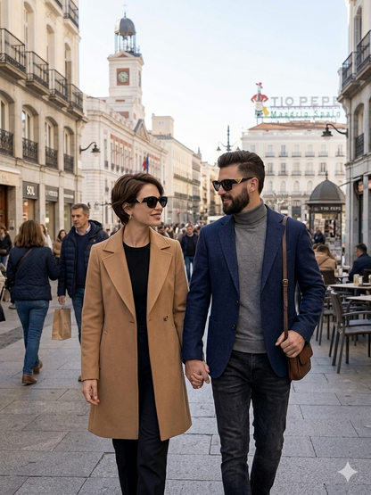 Gafas de Sol "Symbole" – Elegancia Geométrica en Negro y Oro