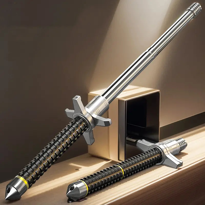 🛡️ Bastón Táctico PRO 95cm: Edición Ultra-Resistente 5-en-1 -45
